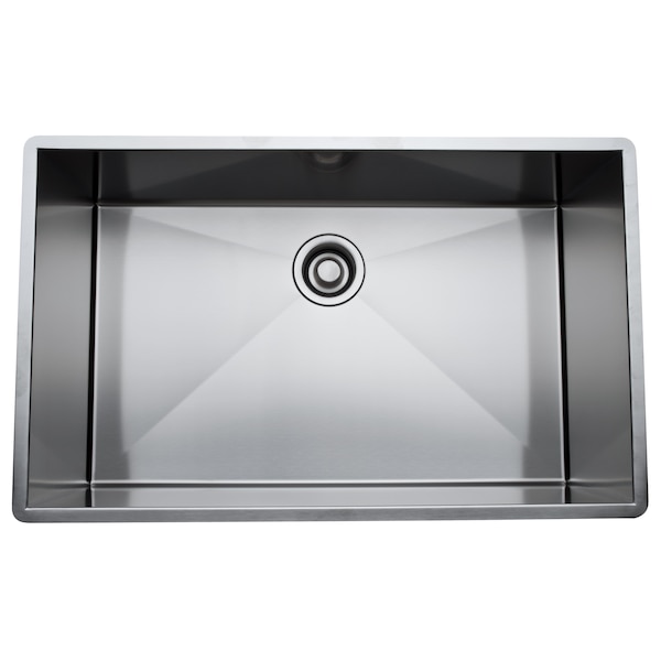 Rohl Italian Forze Single Bowl Kitchen Sink In Brushed Stainless